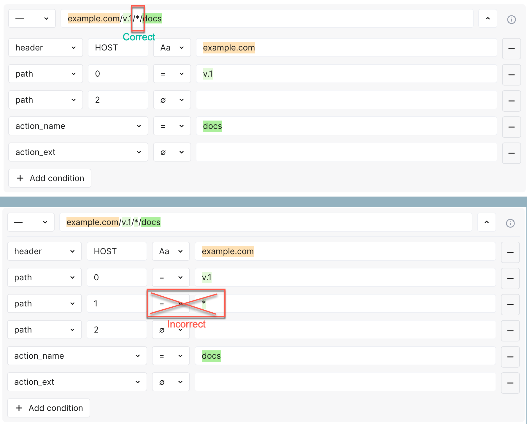 Wildcards - correct/incorrect usage