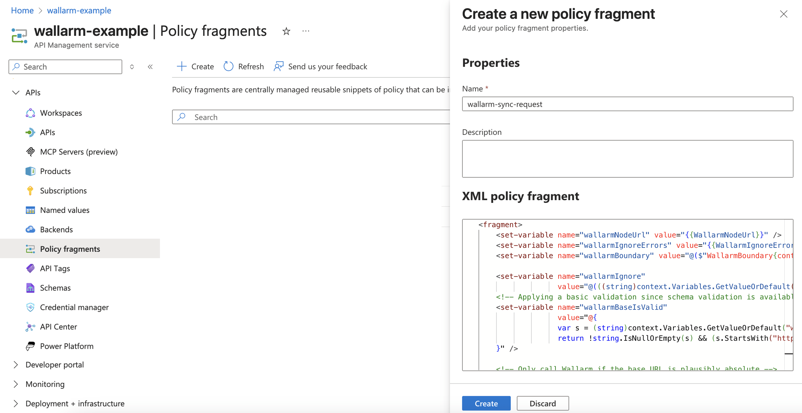 Wallarm request policy fragment
